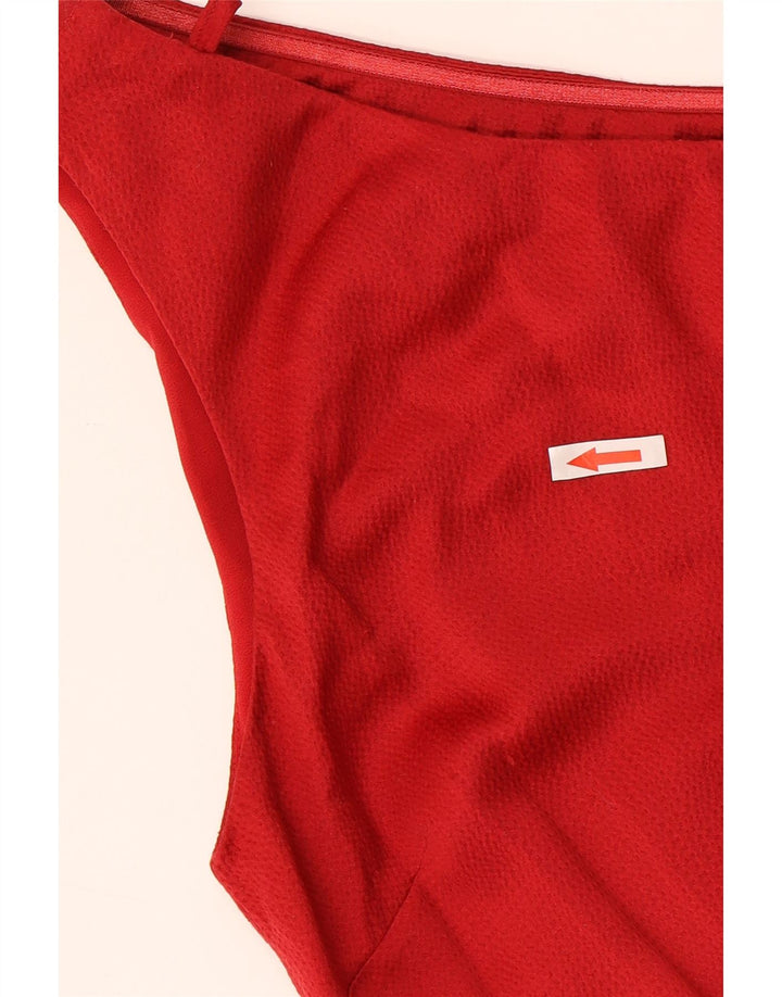 Michael Kors Womens One Shoulder Dress US 2 XS Red Polyester
