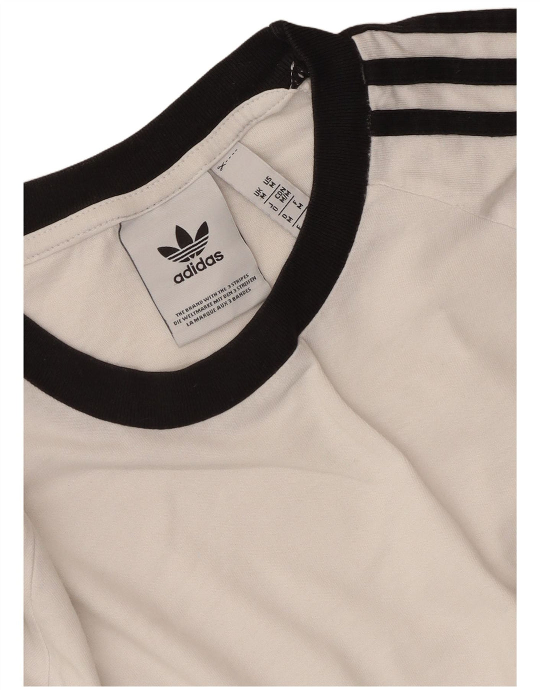 ADIDAS Mens T-Shirt Top Medium White