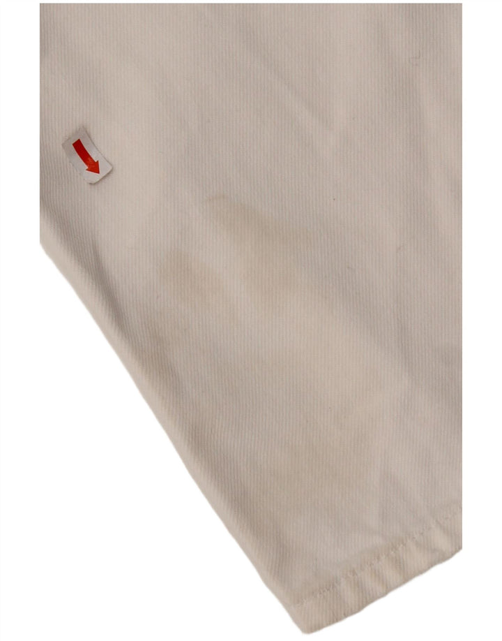 TOMMY HILFIGER Womens Distressed Straight Jeans W29 L28 White Cotton