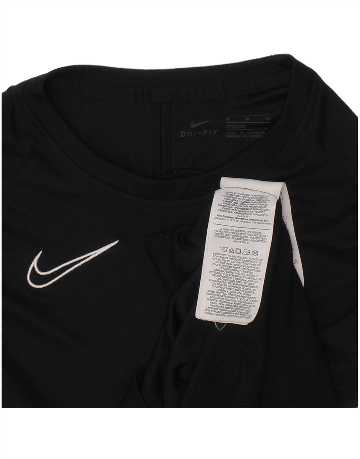 Nike Boys T-Shirt Top 10-11 Years Medium Black Polyester Sports