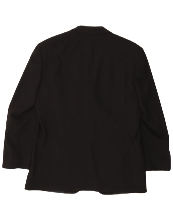 HUGO BOSS Mens 3 Button Blazer Jacket UK 38  Medium Black New Wool