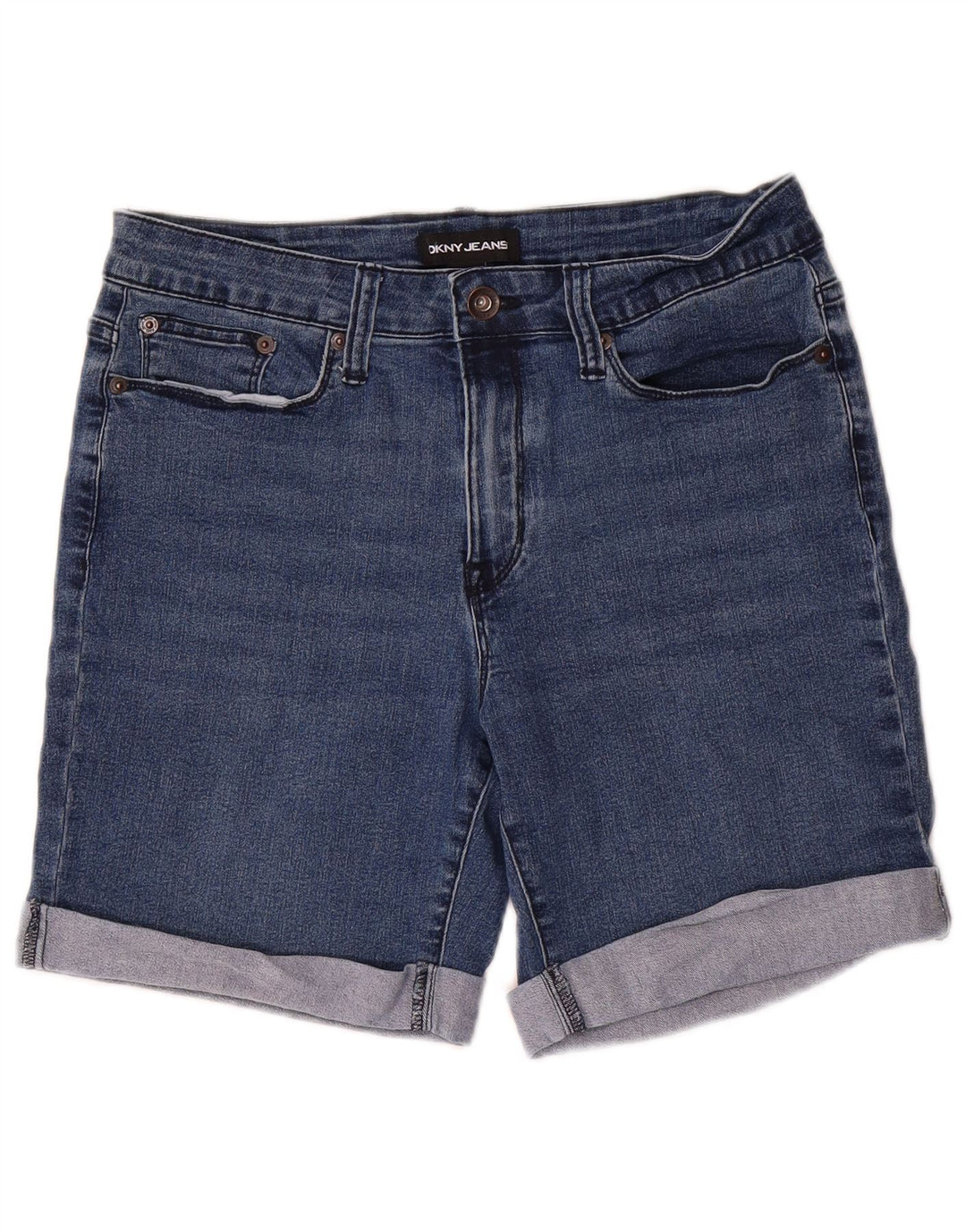 Dkny Womens Denim Shorts US 6 Medium W32 Blue