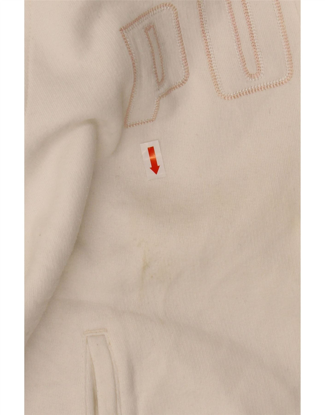 PUMA Womens Graphic Tracksuit Top Jacket UK 14 Medium White