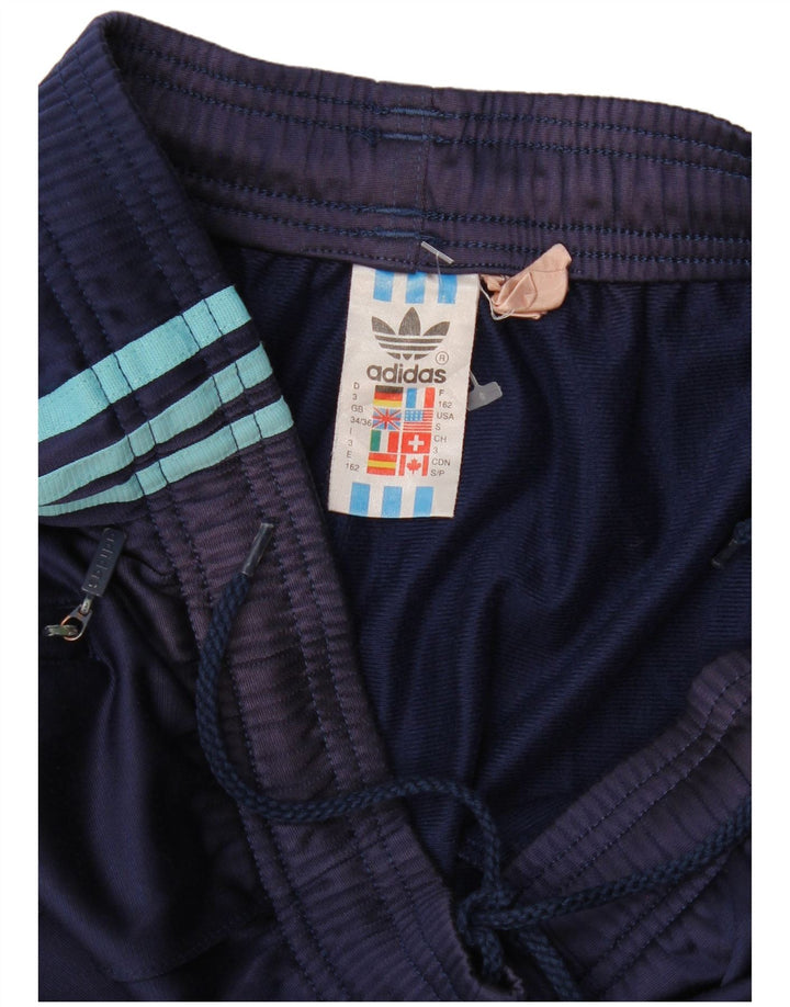 Adidas Mens Tracksuit Trousers Small  Navy Blue Polyester