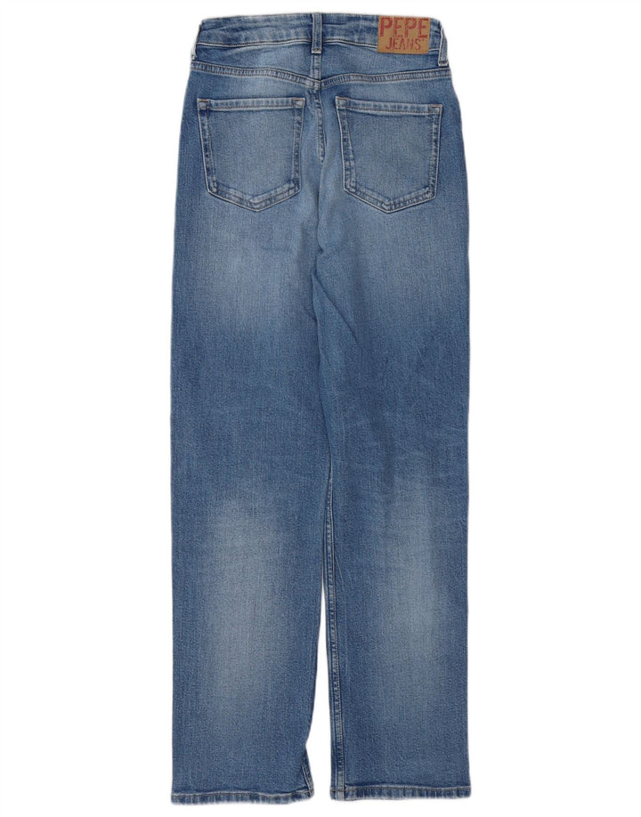 PEPE JEANS Womens Straight Jeans W25 L28  Blue Cotton