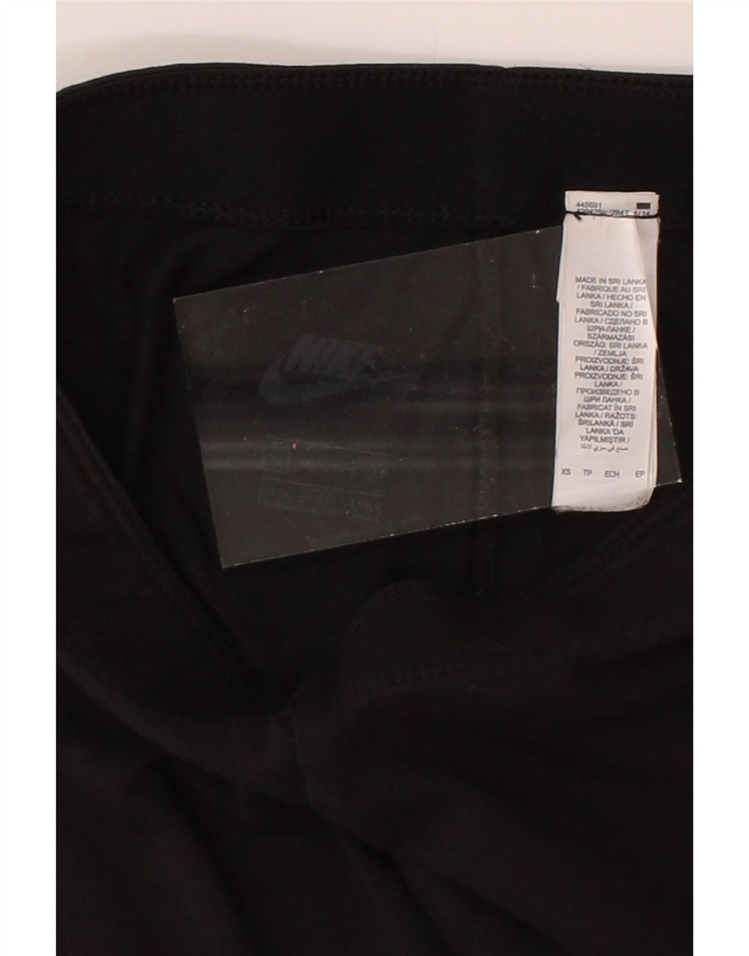 NIKE Womens Graphic Leggings UK 6 XS  Black Polyester Vintage Nike and Second-Hand Nike from Messina Hembry 
