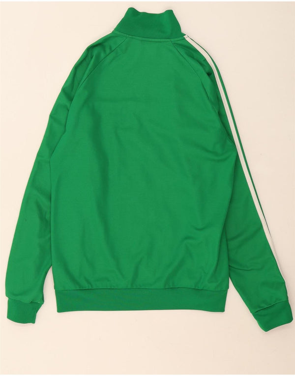 ADIDAS Mens Tracksuit Top Jacket Medium Green Cotton