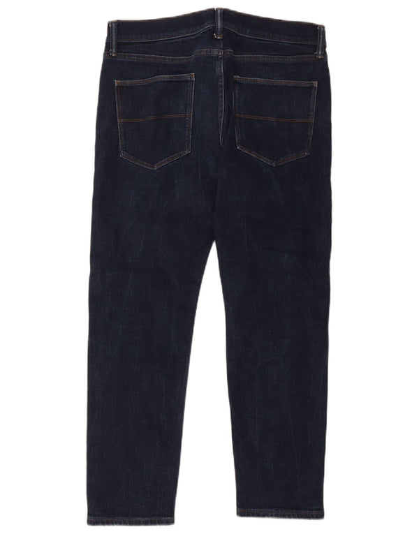 Marks & Spencer Womens Slim Jeans W32 L29 Navy Blue Cotton