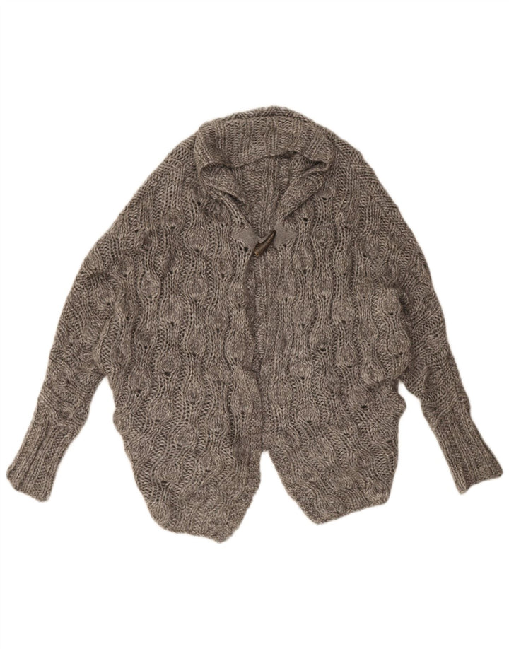 Ted Baker Womens Oversized Cardigan Sweater Size 1 XS Grey Acrylic