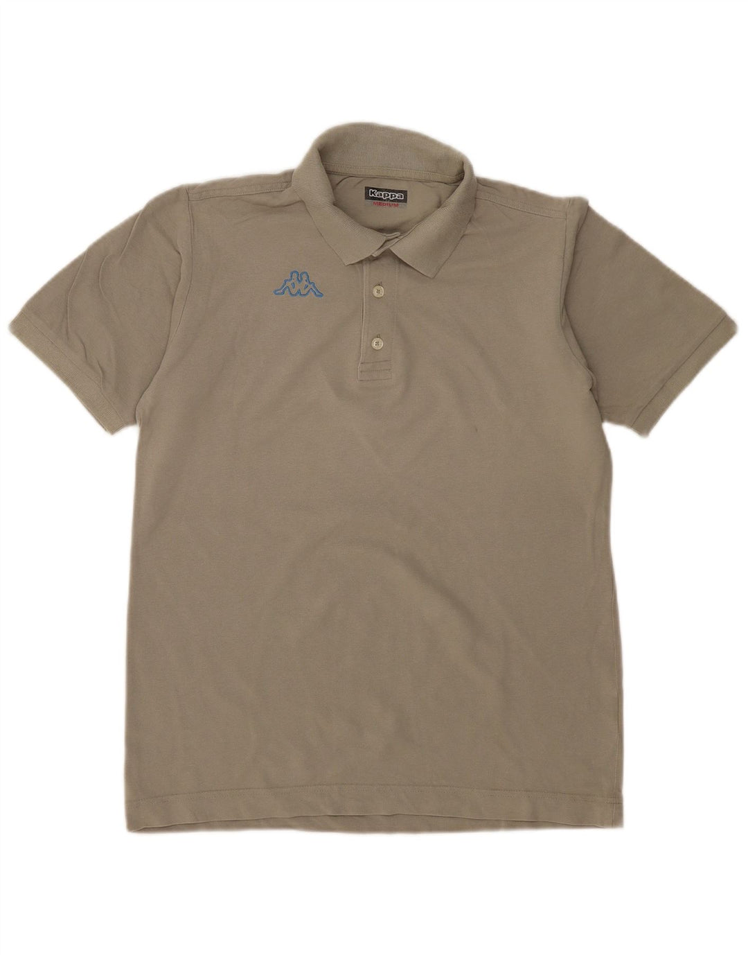 KAPPA Mens Graphic Polo Shirt Medium Khaki