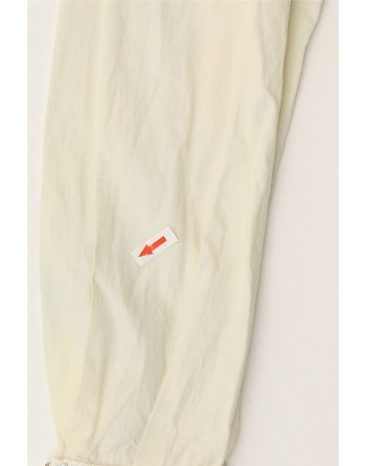 Vintage Womens Shirt Blouse UK 12 Medium Off White Floral