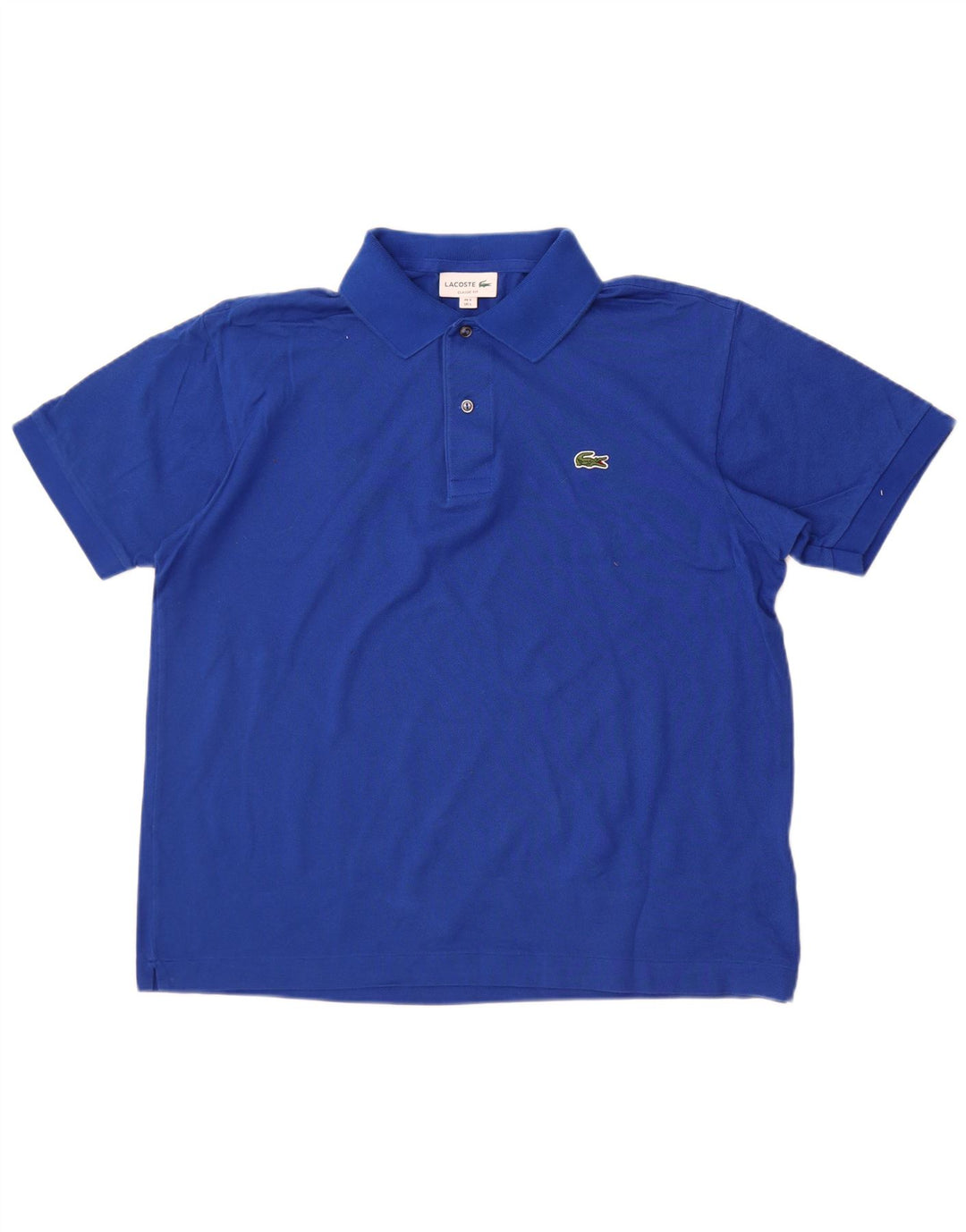 Lacoste Mens Classic Fit Polo Shirt Size 5 Large Blue Cotton