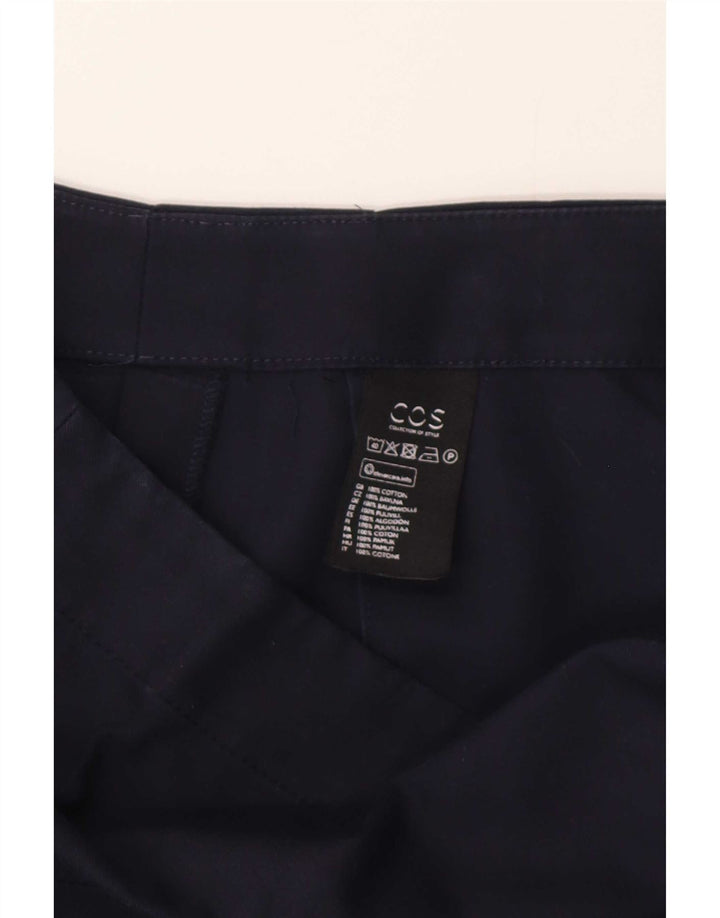 Cos Womens Cargo Skirt Medium W28 Navy Blue Cotton