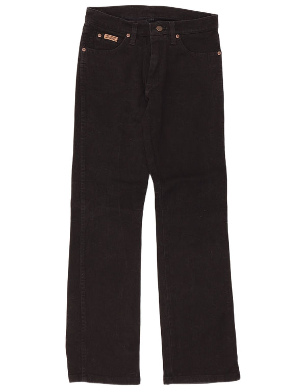 Wrangler Womens Hipster Bootcut Jeans US 10 Medium W28 L32 Black Cotton
