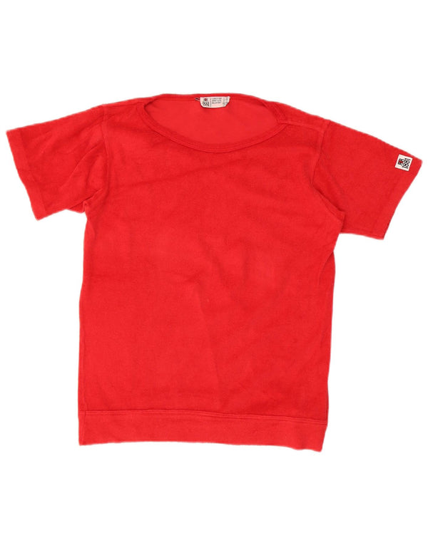 Cerruti 1881 Mens T-Shirt Top UK 36 Small Red Cotton