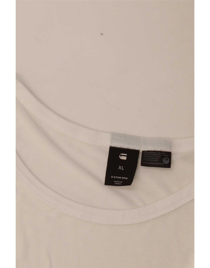 G-Star Mens T-Shirt Top XL White