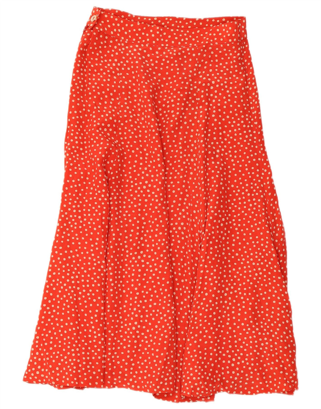 MAX MARA Womens High Waist Flared Skirt UK 16 Large W28  Red Polka Dot