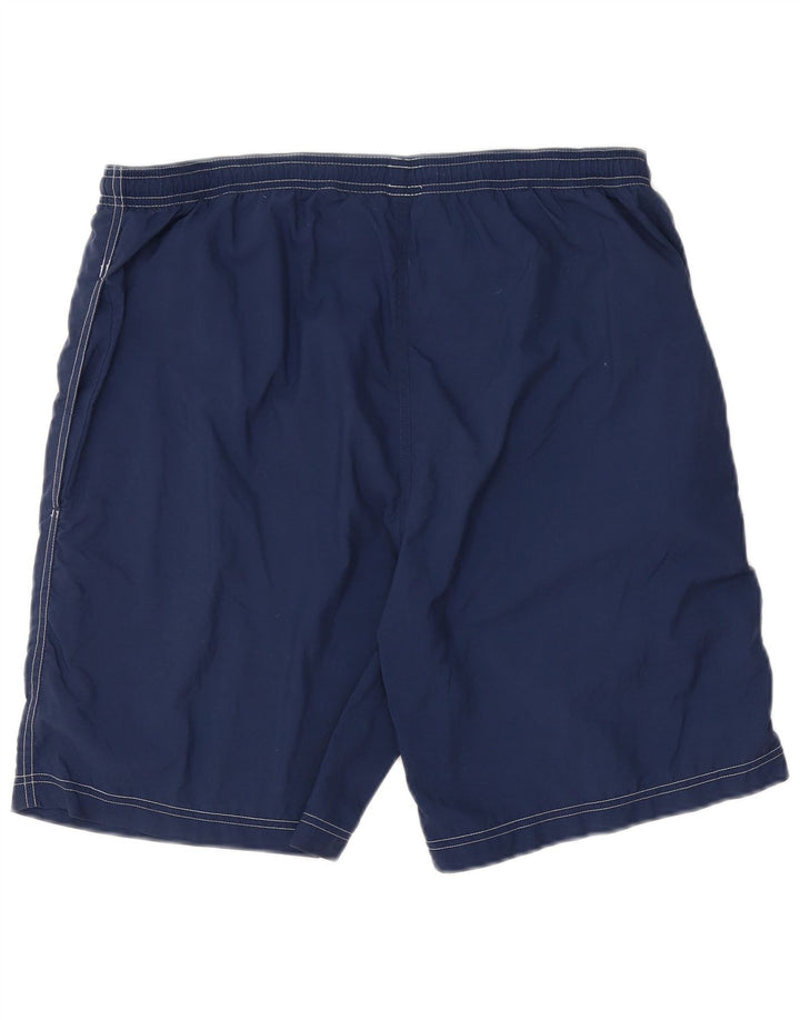 NIKE Mens Sport Shorts Large  Navy Blue Nylon