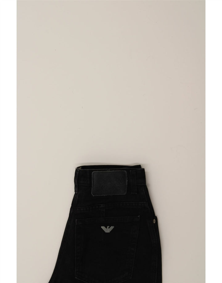 ARMANI Womens Straight Jeans W28 L30 Black Cotton Vintage Armani and Second-Hand Armani from Messina Hembry 