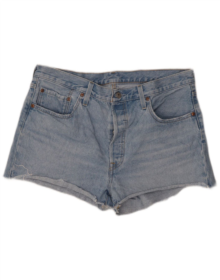 LEVI'S Womens Denim Shorts W33 Large  Blue Cotton