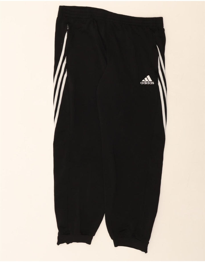 ADIDAS Mens Tracksuit Trousers Joggers XL Black Polyester