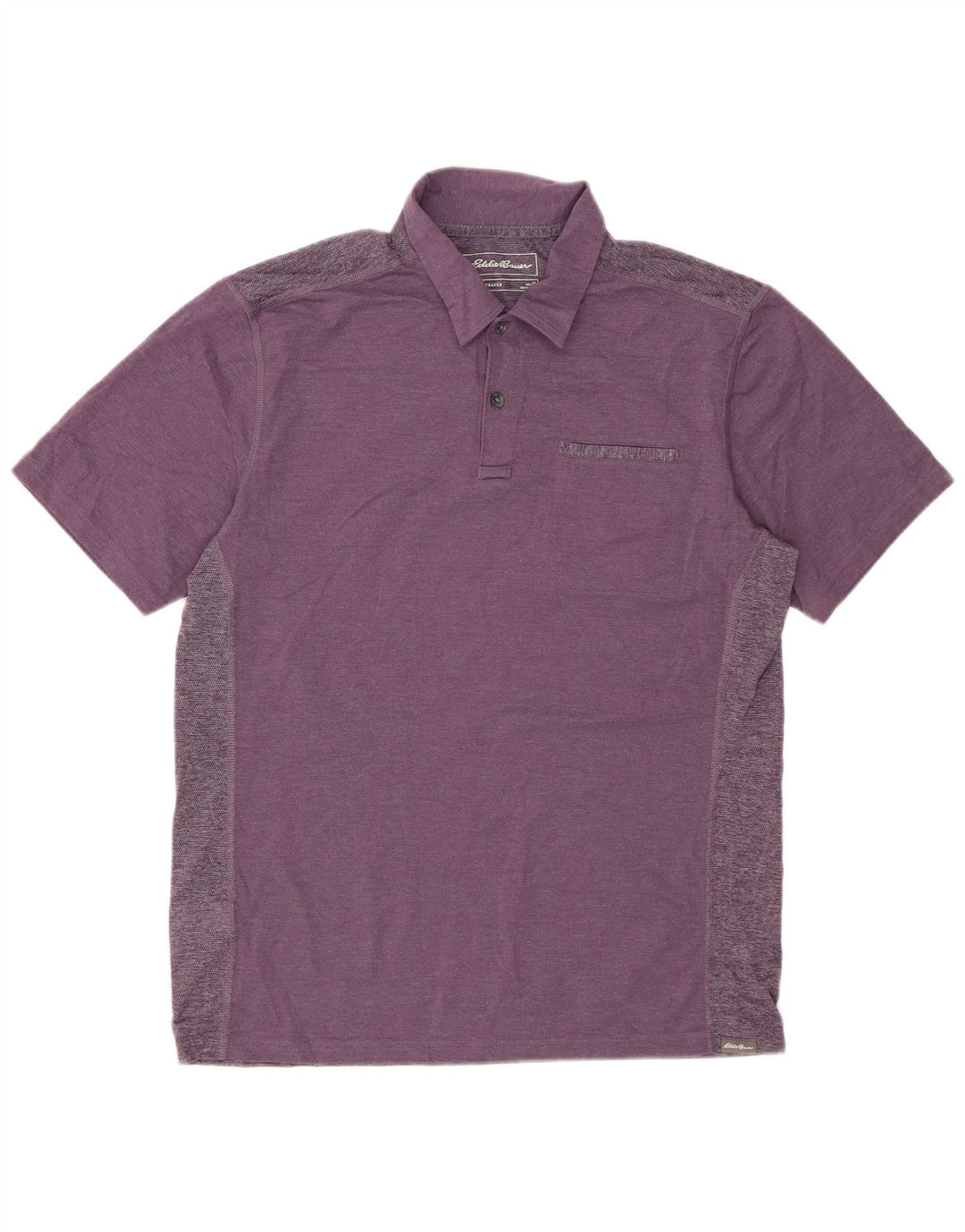 EDDIE BAUER Mens Polo Shirt Medium Purple Cotton