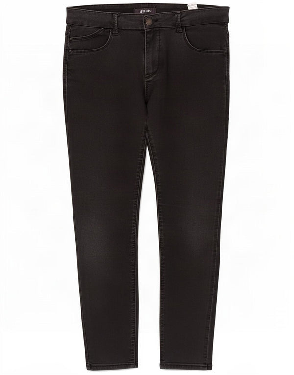 Marks & Spencer Womens Skinny Jeans UK 14 Large W32 L26 Black Cotton