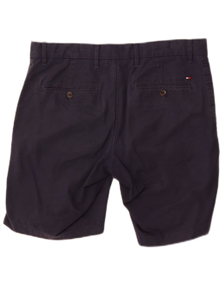 Tommy Hilfiger Mens Chino Shorts W34 Large Navy Blue Cotton