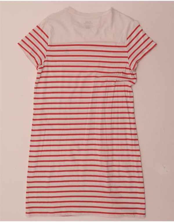Polo Ralph Lauren Womens T-Shirt Dress UK 14 Large White Striped