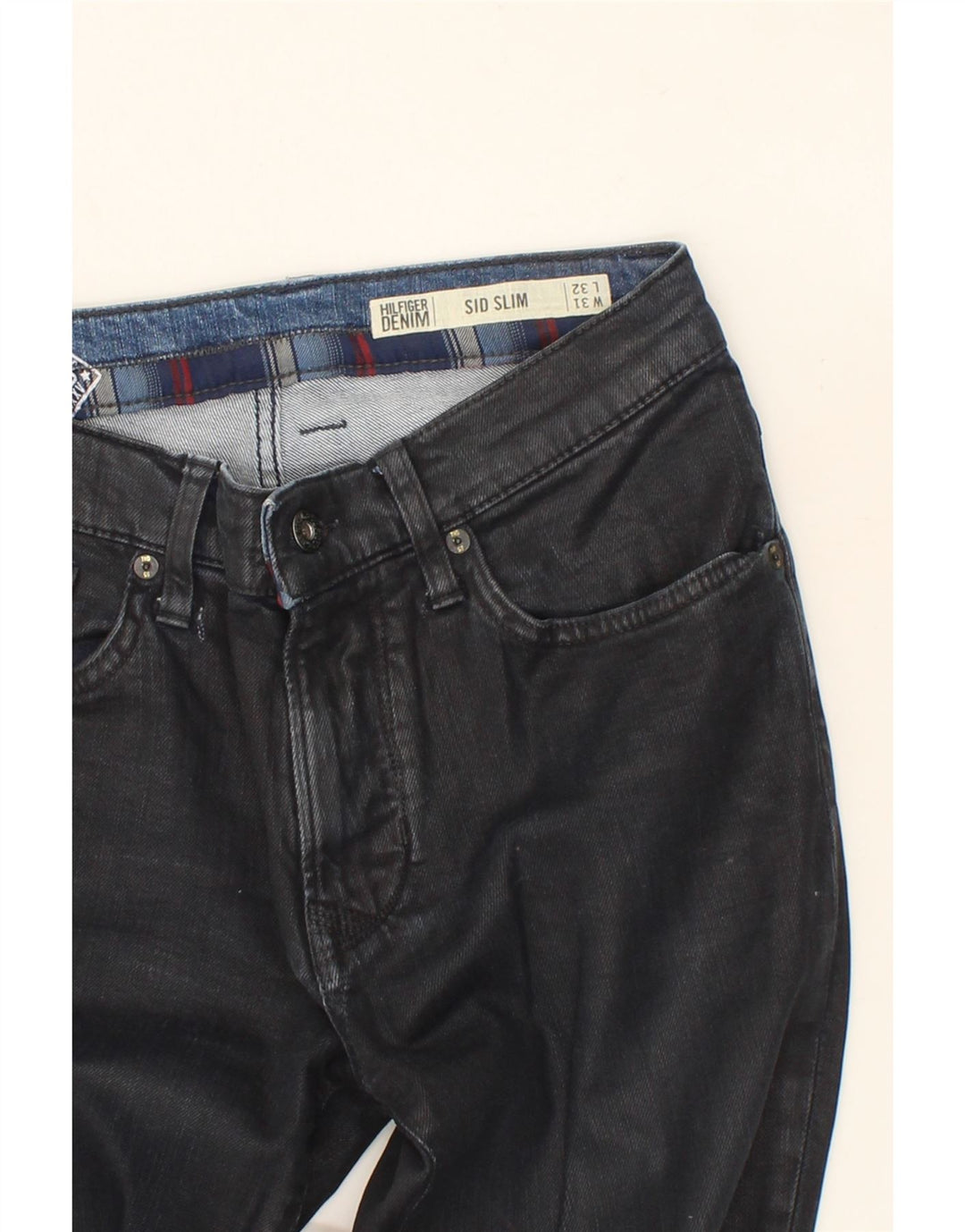 TOMMY HILFIGER Womens Sid Slim Jeans W31 L27  Navy Blue Vintage Tommy Hilfiger and Second-Hand Tommy Hilfiger from Messina Hembry 