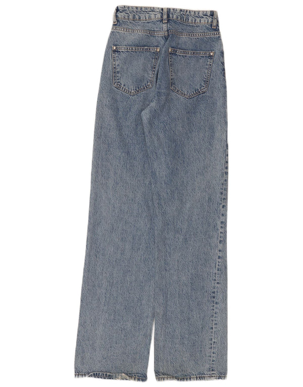 Zara Womens High Waist Jeans EU 34 2XS W24 L34 Blue