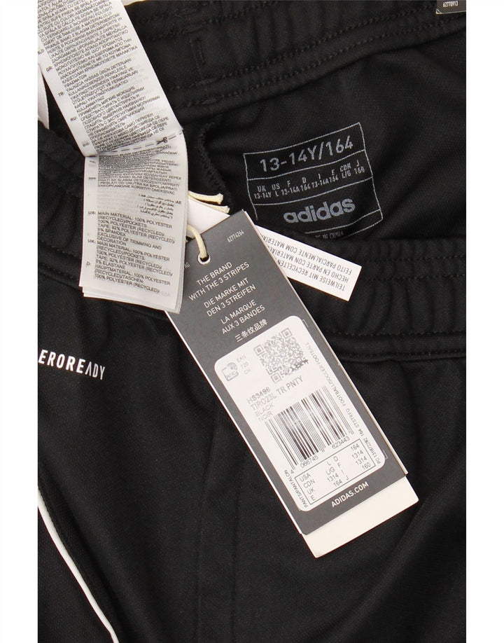 ADIDAS Boys Crusaders F.C. Graphic Tracksuit Trousers 13-14 Years Black