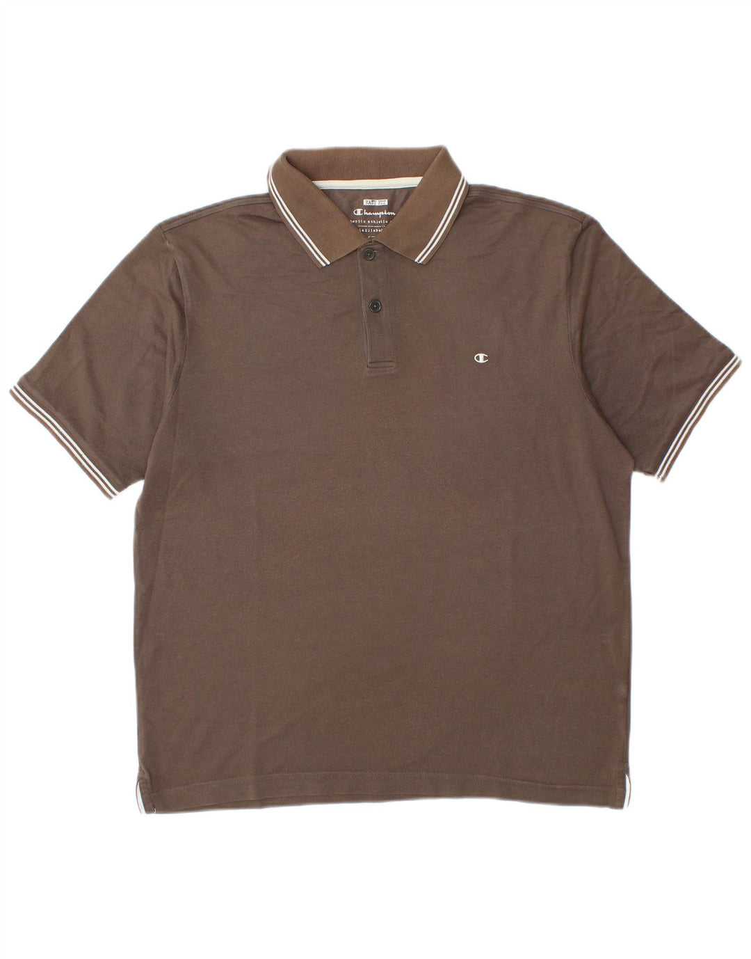 Champion Mens Easy Fit Polo Shirt Large Brown