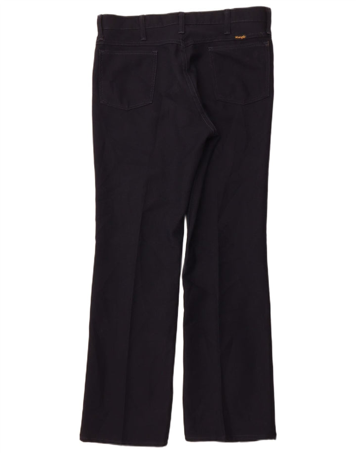 WRANGLER Mens Straight Casual Trousers W36 L32 Navy Blue