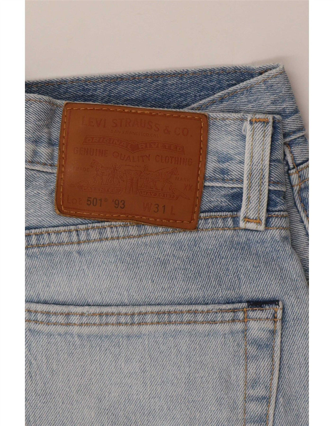 Levi's Mens 501 Denim Shorts W31 Medium Blue Cotton