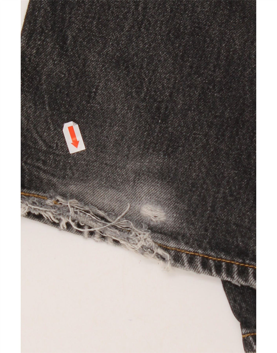 LEVI'S Mens 501 Straight Jeans W32 L32 Black Cotton