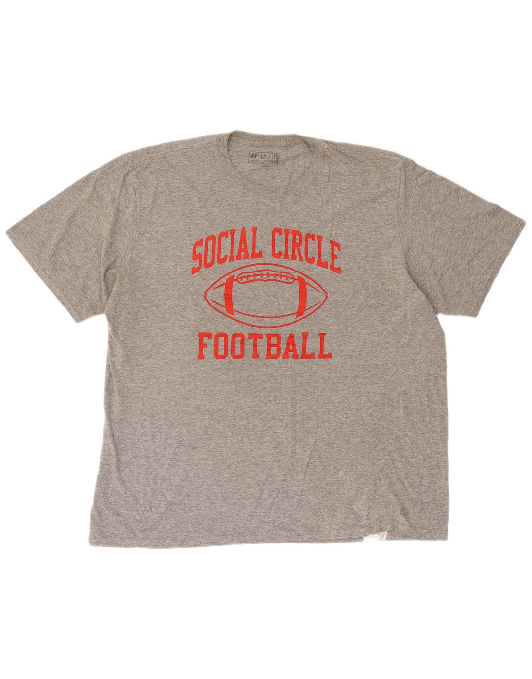 Russell Athletic Mens Graphic T-Shirt Top 2XL Grey
