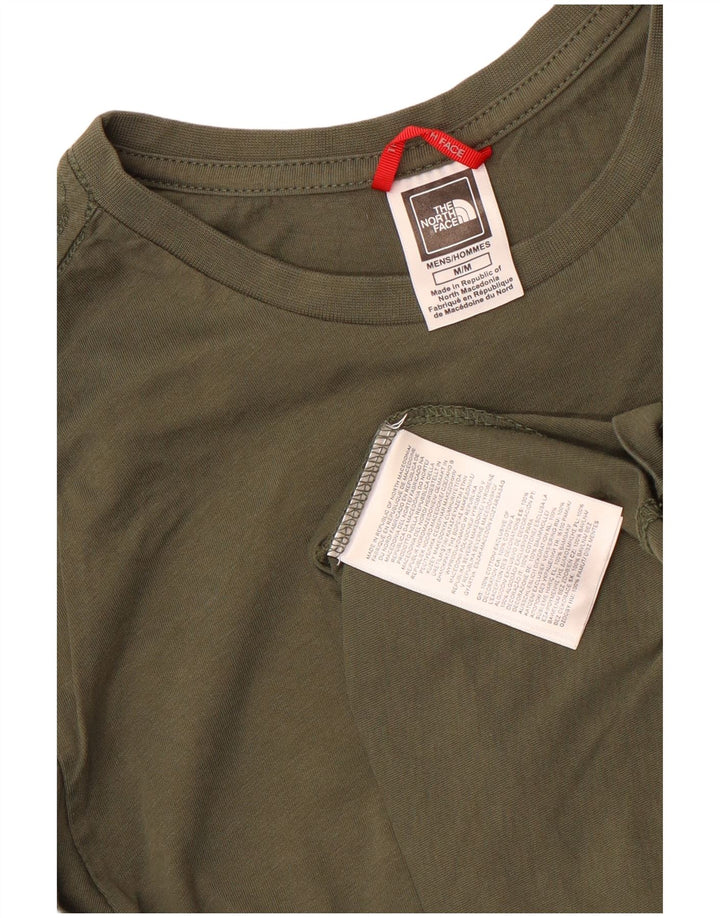 The North Face Mens Top Long Sleeve Medium Khaki Cotton