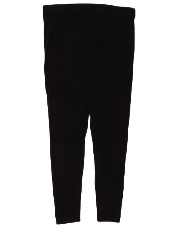 Marks & Spencer Womens Leggings UK 16 Large Black Cotton