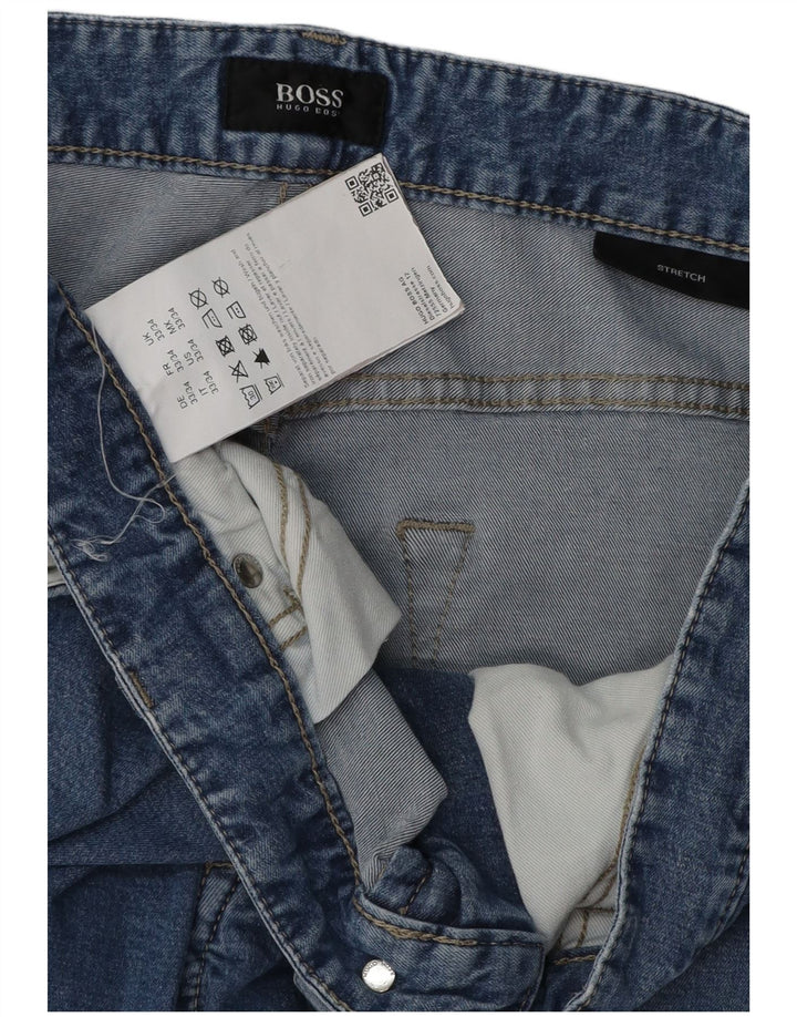 Hugo Boss Womens Slim Jeans W33 L34 Blue Cotton