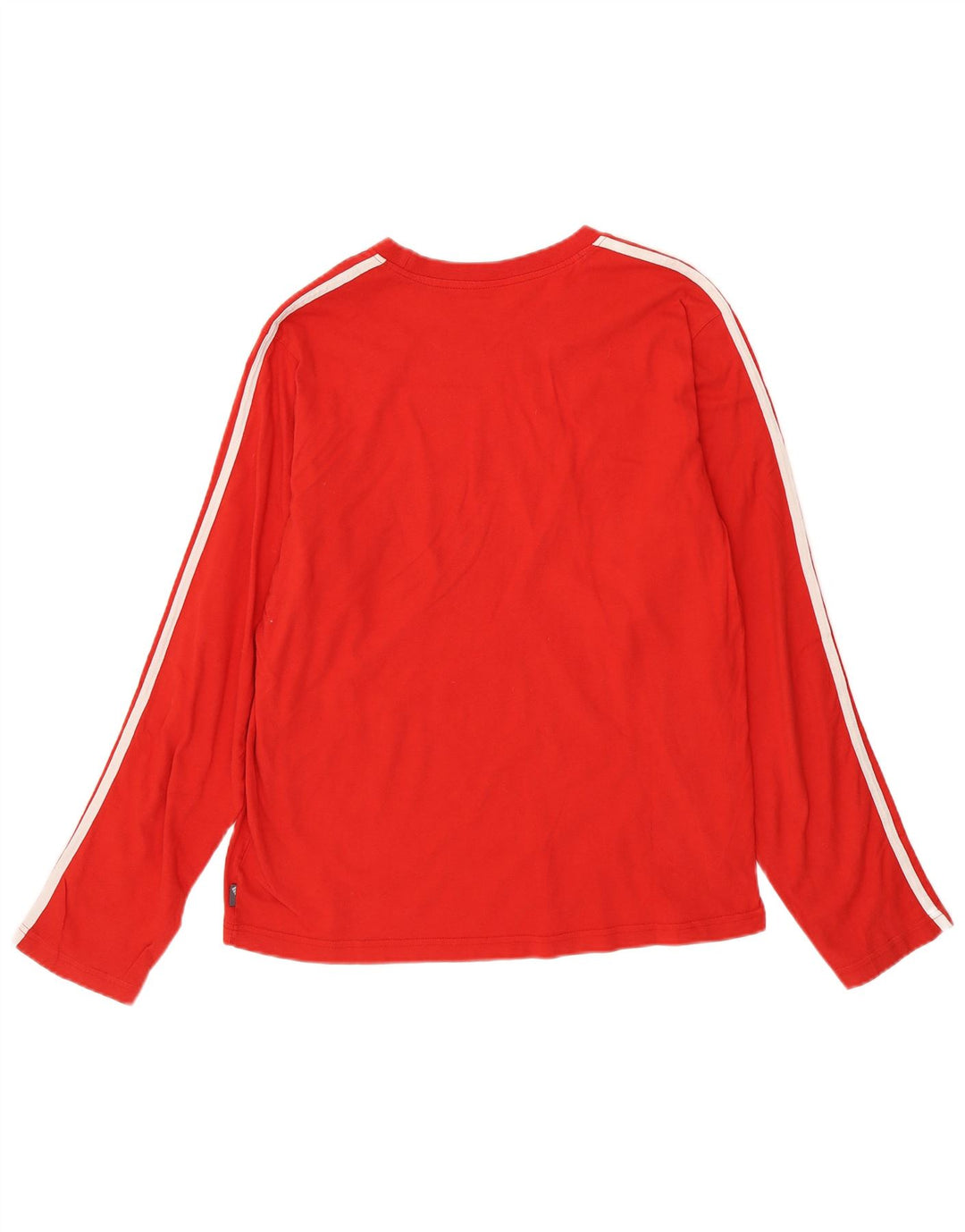 ADIDAS Mens Top Long Sleeve Large Red Cotton