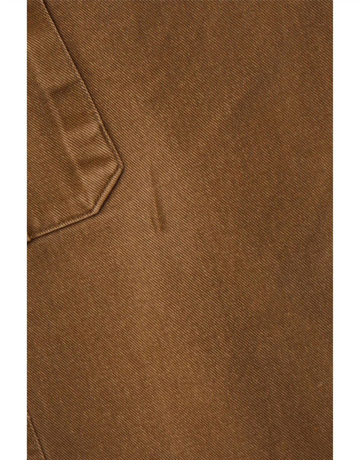 VINTAGE Mens Straight Cargo Trousers EU 52 XL W36 L30 Khaki Cotton