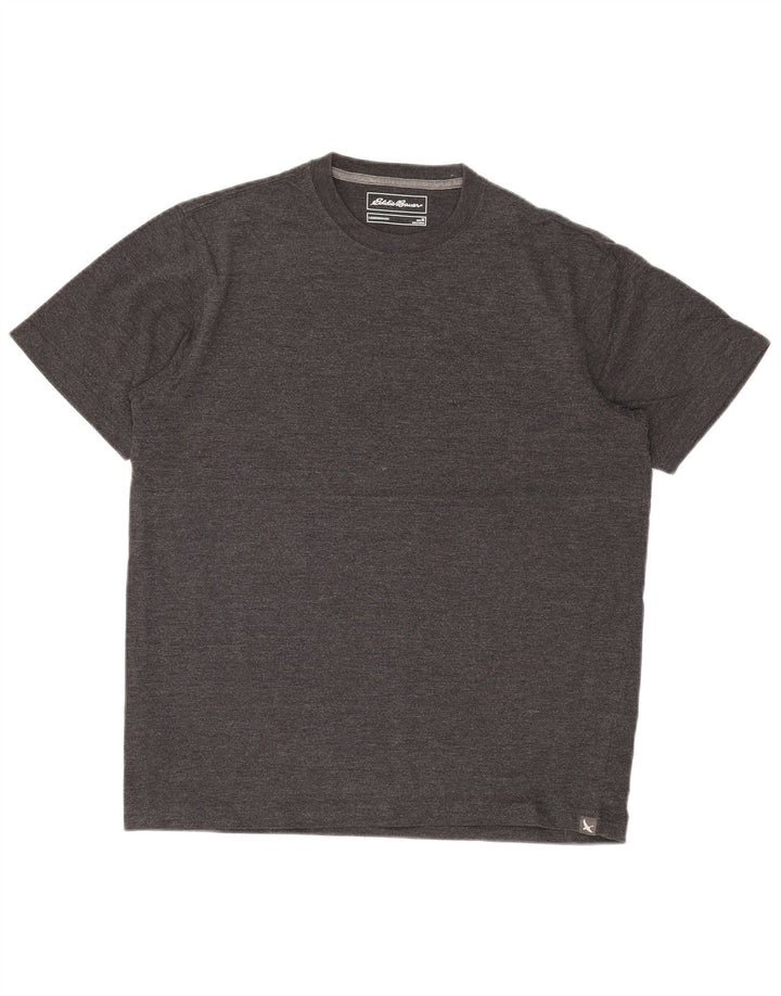 EDDIE BAUER Mens T-Shirt Top Medium Grey Flecked Cotton