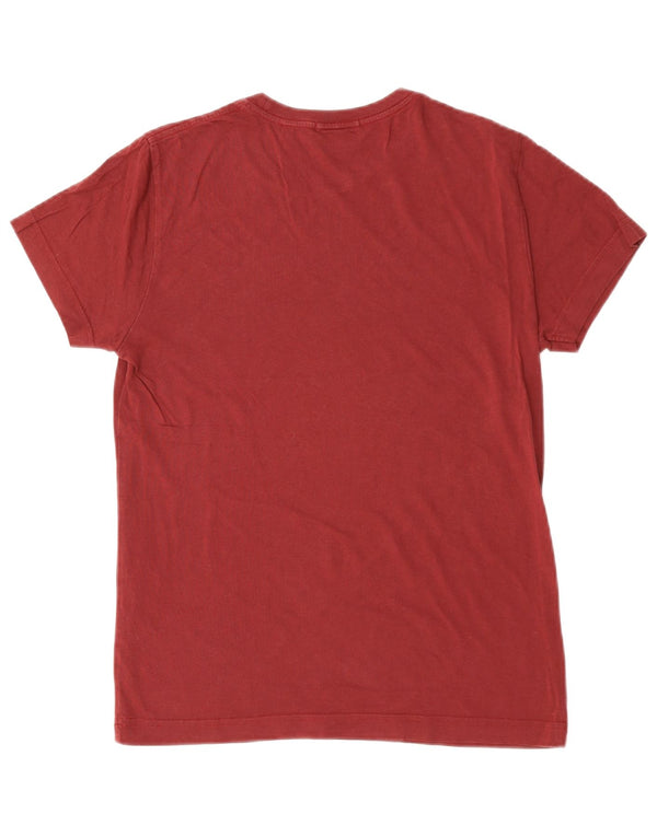 GANT Mens Regular T-Shirt Top XS Burgundy Cotton