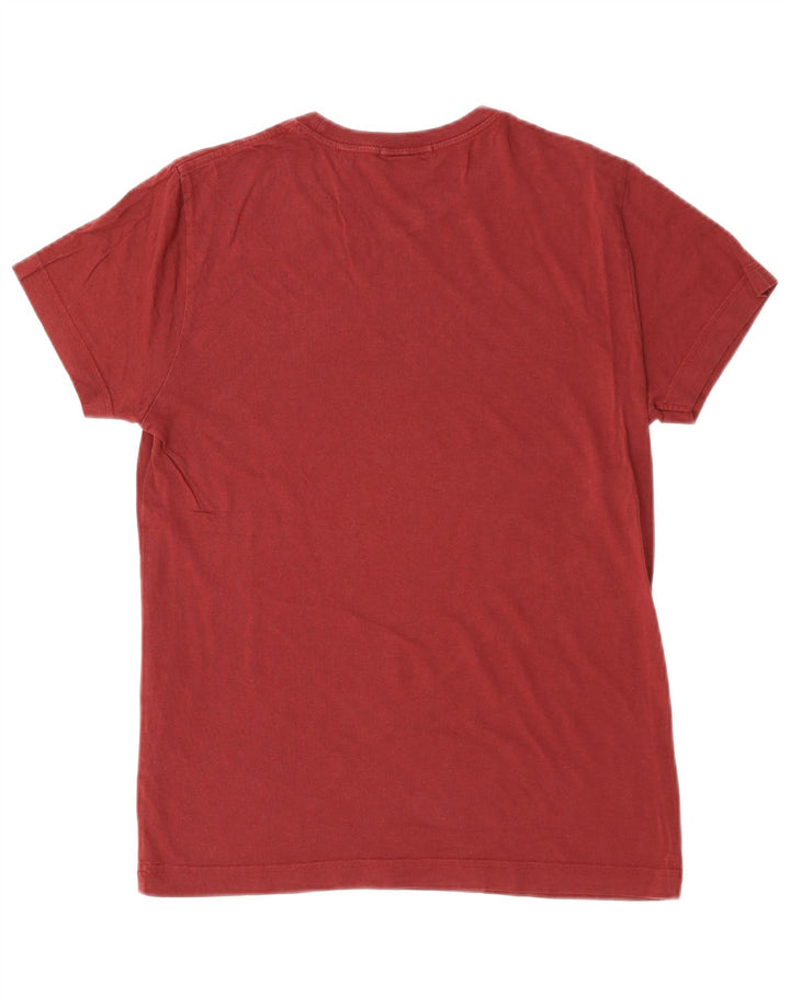 GANT Mens Regular T-Shirt Top XS Burgundy Cotton