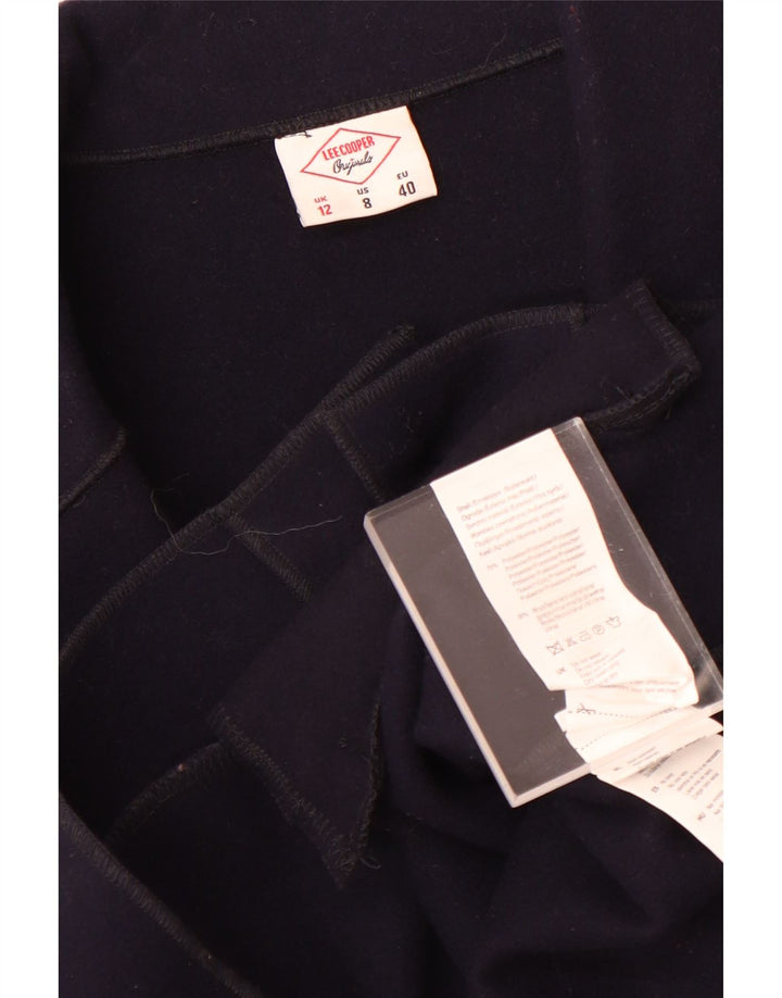 Lee Cooper Womens 3 Button Blazer Jacket UK 12 Medium Navy Blue Polyester