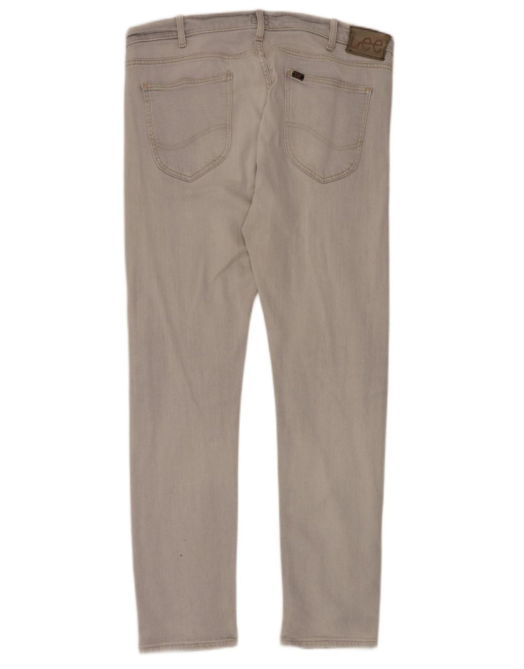 LEE Mens Luke Slim Jeans W38 L34 Grey Cotton
