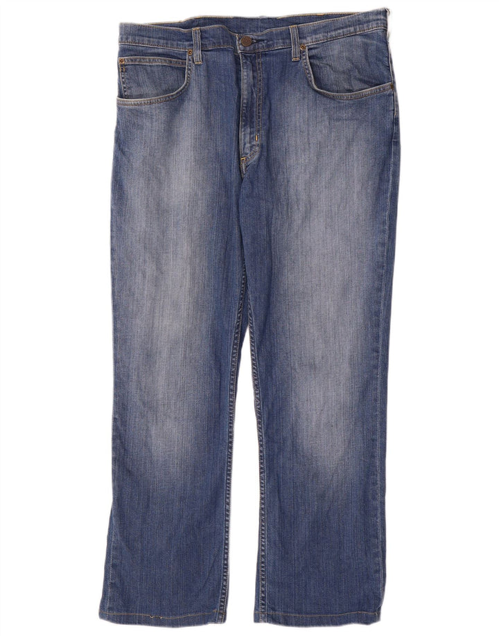 Lee Mens Brooklyn Straight Jeans W38 L29 Blue Cotton