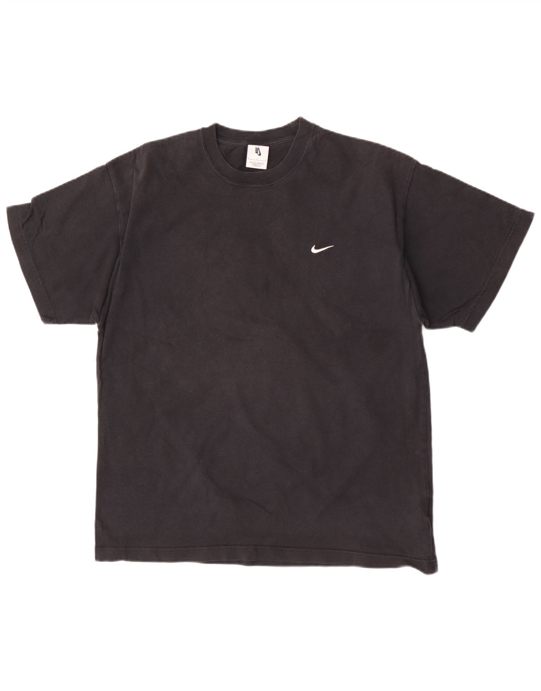 Nike Mens T-Shirt Top Large Black Cotton