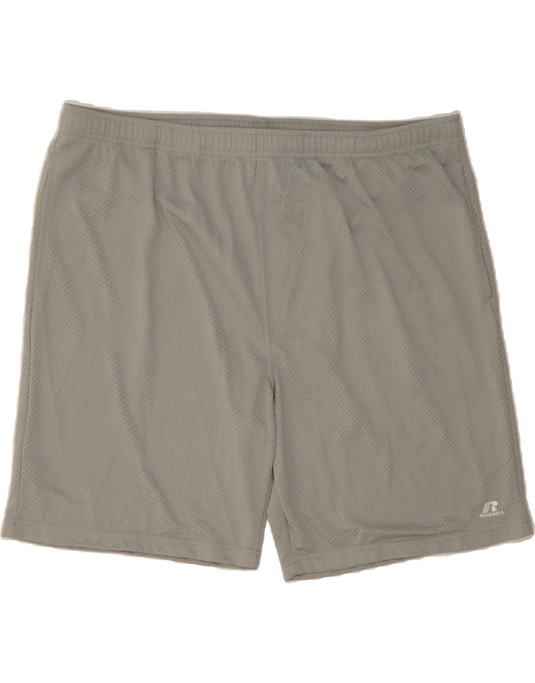 RUSSELL ATHLETIC Mens Sport Shorts 2XL  Grey Polyester Vintage Russell Athletic and Second-Hand Russell Athletic from Messina Hembry 